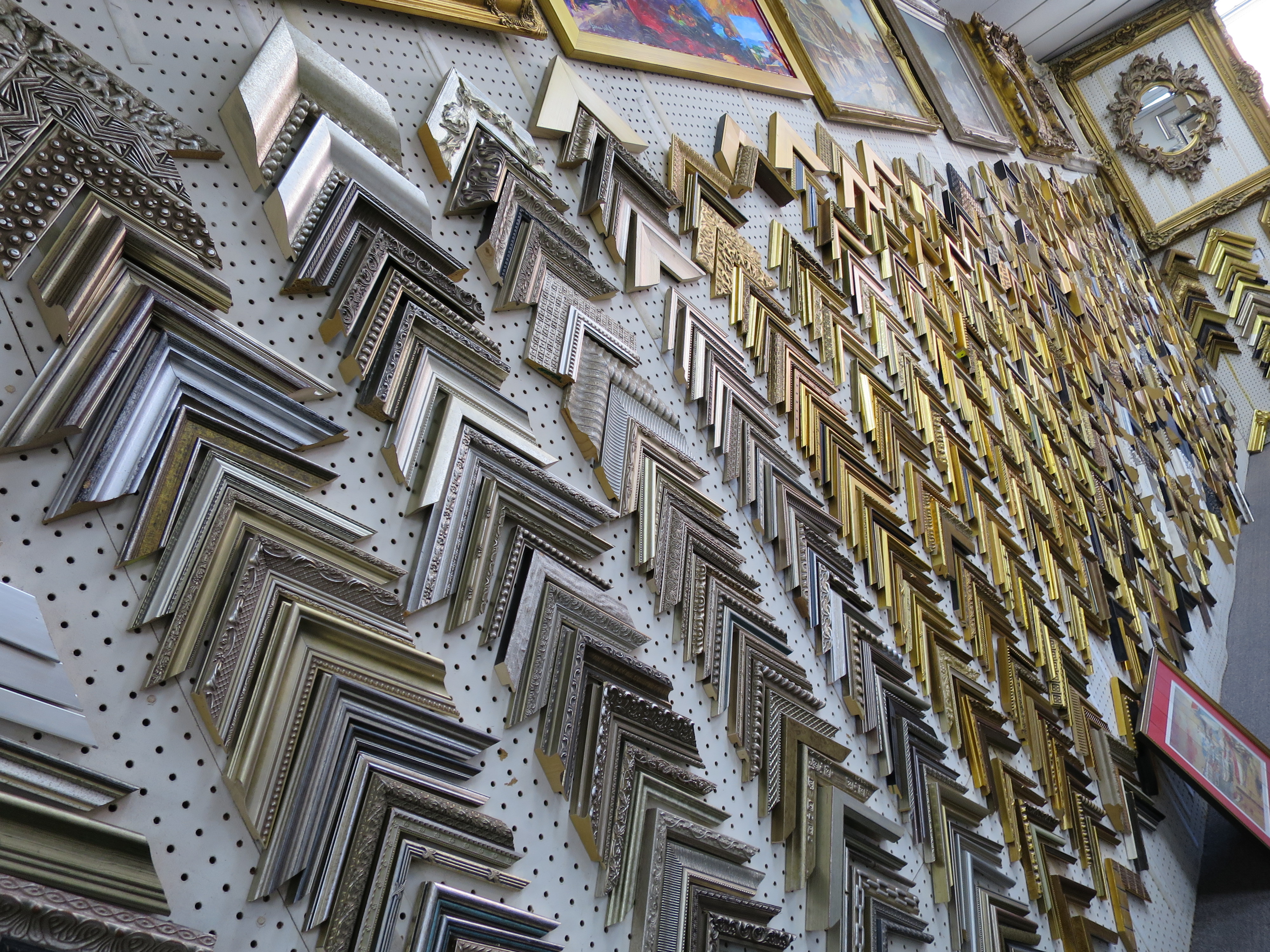 wall of frames